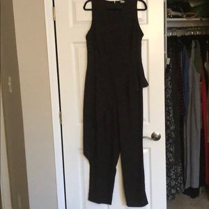 Black Peplum Jumpsuit